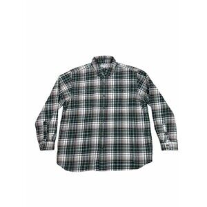Carhartt Men's Flannel Shirt Relaxed Fit Plaid Workwear Size 2XL Green Button Up